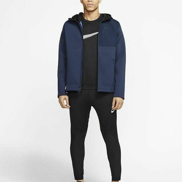 Nike Therma Full Zip Hooded Training Jacket Blue Mens Size Large BV3998-… - Picture 8 of 8